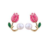 Pendientes de aro para magnetoterapia, pendientes de aro de actividad, pendientes de acupuntura joyas de plata 925, talla única, Cobre, Sin piedra preciosa