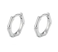 Pendientes de aro para mujer, aretes de aro simples, oro de 9 quilates, 14 quilates, 18 quilates y platino, Metal, Sin piedra preciosa