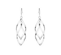 Pendientes de aro para mujer, el material es de cobre amigable y está galvanizado con plata 925 que no se decolora fácilmente, talla única, Metal, Sin piedra preciosa