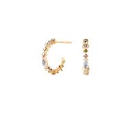 Pendientes de aro para mujer PDPaola Color de plata 925 - Circonitas