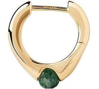 Pendientes de aro para mujer PDPaola Silhouttes de plata 925 - Aventurina, semipreciosa