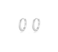 Pendientes de aro pequeños de plata de ley 925 de 20 g, chapados en oro de 14 quilates, para orejas sensibles, Reino Unido, 5-9 mm, minimalistas, regalo para mujeres y niñas, 6 mm, Plata de ley, Sin