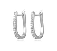 Pendientes De Aro Románticos De Circonita En Forma De U De Plata De Ley 925 Para Mujer, Joyería Fina Para Bodas Y Fiestas.