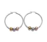 Pendientes de aro simples y elegantes, adornos modernos, aretes para amantes de la moda, elegantes aros redondos de metal para personas de moda, talla única, como se describe, como se describe