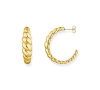 Pendientes de aro trenzados con formas orgánicas de THOMAS SABO
