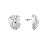 Pendientes de boda, pendientes de plata de boda elegante 18 x 23 mm para mujer Compromiso Joyería, Élégant Sans pierres précieuses, Cobre, Sin piedra preciosa