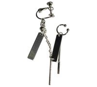 Pendientes de borla de moda con clip asimétrico para la oreja joyas no penetrantes perfectas para uso diario e informal joyas de Halloween, talla única, como se describe