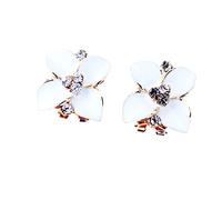 Pendientes de Borla para Mujeres Pendientes de Camelia talladas Pendientes de Cristal Pendientes de aretes de Las Mujeres Pendientes en Forma de Flor Pendio Protectores Pendientes Arete con Encanto