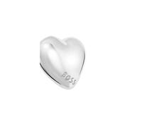 BOSS Pendientes de botón en acero inoxidable con forma de corazón - StyleHONEY HEART, HB1580830 Tono plateado pcs.