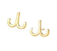 Pendientes De Botón con El Signo Zodiacal De Aries (21 De Marzo - 19 De Abril), Chapados En Oro y En Plata De Ley 925. Joyas De Astrología Celestial, Horóscopo y Constelación Del Zodíaco. Regal
