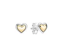 Pendientes de Botón Corazón de Centro Dorado 299389 PANDORA C00 TALLA ÚNICA MUJER