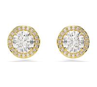 Pendientes de botón Una Angelic, Talla redonda, Tono dorado, Baño tono oro OS