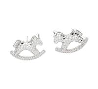 Pendientes de caballo para mujer, modernos y cómodos, de aleación, adecuados para varios atuendos, aleación de metal, aretes de caballo pequeño