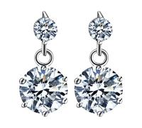 Pendientes de cadena colgantes para boda, delicados, joyería nupcial para mujer, elegantes aretes de gota de circonita cúbica brillante para mujer, novia, dama de honor, aretes de rosa para mujer