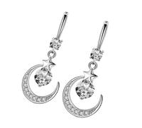 Pendientes De Caída Con Chispas De Y Estrella Mujeres Frescas Colgle Femenina Perfecta Para Ropa Diaria Aretes Hechos A Mano