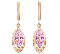 Pendientes de caída de Oro Amarillo de 14 km para Mujeres Colgando, aro con huerto Hueco de Agua moissanite Pendientes Colgantes para Mujeres Oro
