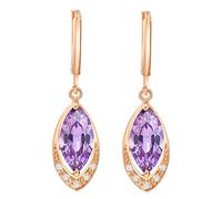Pendientes de caída de Oro Amarillo de 14 km para Mujeres Colgando, aro con huerto Hueco de Agua moissanite Pendientes Colgantes para Mujeres Oro