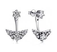 Pendientes de caída Pendimiento de Zirconia Cúbica para mujeres Boda