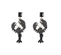 Pendientes de camarón, pendientes colgantes de pez camarón playa para mujer, pendientes de vacaciones langosta langosta camarón bohemia, pendientes langosta animales océano joyería de verano Bohemia