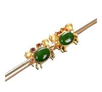 Pendientes de cangrejo de cobre chapados en oro para mujeres, pendientes ovales de jade verde con incrustaciones de mini animales oceánicos con poste de plata de ley 925, joyas náuticas para el desgas