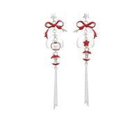 Pendientes de carillón de viento de frutas con colgante de 1,5 cm, accesorio informal para fiestas, para cualquier ocasión, joyas hechas a mano, talla única, como se describe