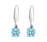 Pendientes de circonita de estilo popular de colores y versátiles, aretes de temperamento para mujer, aretes de borla para mujer, One Size, Metal
