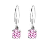 Pendientes de circonita de estilo popular de colores y versátiles, aretes de temperamento para mujer, aretes de borla para mujer, One Size, Metal