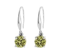 Pendientes de circonita de estilo popular de colores y versátiles, aretes de temperamento para mujer, aretes de borla para mujer, One Size, Metal