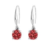 Pendientes de circonita de estilo popular de colores y versátiles, aretes de temperamento para mujer, aretes de borla para mujer, One Size, Metal