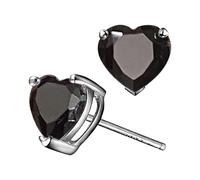 Pendientes de circonita en forma de corazón con corazones coloridos para mujer, aretes en forma de corazón con su bonita forma de corazón que simboliza el amor y el cálido juego de aretes de borla