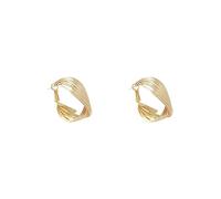 Pendientes de círculo grande de oro para mujer Pendientes de círculo pequeño con luz Diseño de nicho Regalo de joyería para ella.