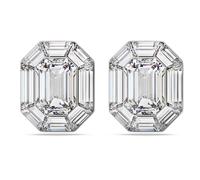 Pendientes de clip Lucent, Talla octogonal, Blancos OS