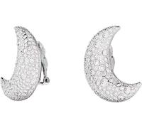 Pendientes de clip para mujer luna swarovski bianchi chapado en rodio