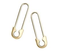 Pendientes de clip para mujer,Pendientes de imperdible | de clip de metal - de aro minimalistas con pasador de seguridad para mujeres y niñas, joyería colgante para exteriores
