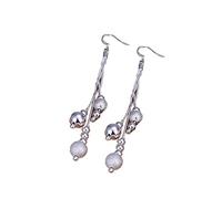 Pendientes de collar de perlas de borla de la cadena de serpiente de moda para las mujeres conjunto de joyas de ceremonia nupcial del partido regalos de fiesta Durability