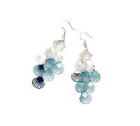 Pendientes de concha Coloridos Pendientes de gancho de bohemia para mujeres Pendientes de alta gama