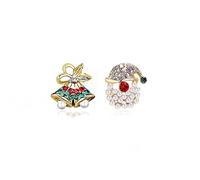 Pendientes de copo de nieve de Navidad para mujer, bonitos aretes colgantes de copos de nieve plateados para mujer, joyería de Navidad, Zinc, Crystal