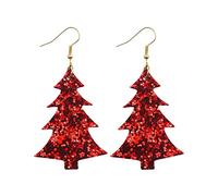 Pendientes de corazón de San Valentín para mujer, aretes colgantes de gancho de Navidad, joyería de Año Nuevo, aretes para hornear para mujer, talla única, Poliuretano, Sin piedra preciosa