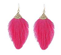 Pendientes de corazón rosa para bebés Pendientes rosas calientes para mujeres Amante Pendientes Pendientes rectangulares Pendientes colgantes Pendientes de borlas para mujeres Pendientes ligeros sin