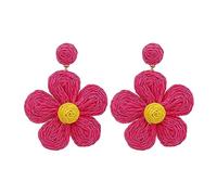 Pendientes de corazón rosa para bebés Pendientes rosas calientes para mujeres Amante Pendientes Pendientes rectangulares Pendientes colgantes Pendientes de borlas para mujeres Pendientes ligeros sin