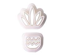 Pendientes de corte con patrón de cactus para joyería, moldes de corte de cerámica suave, suministros hechos a mano, arcilla para joyería de arcilla