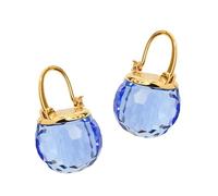Pendientes de cristal para mujer, aretes de bola de discoteca de cristal austriaco brillante, chapados en oro de 18 quilates con esferas coloridas, hipoalergénicos y ligeros, regalo ideal para ella, M