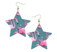 Pendientes de cuero con forma de estrella para mujer, joyería de moda y regalo de San Valentín para fiesta de cumpleaños