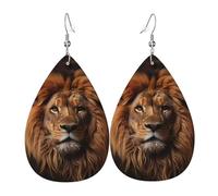 Pendientes de cuero con forma de lágrima de The Lion's Gaze para decoración de ropa, adecuados para fiestas, vacaciones y vida cotidiana
