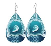 Pendientes de cuero Sea Of Love, accesorios para mujer, adecuados para el uso diario, viajes y viajes.