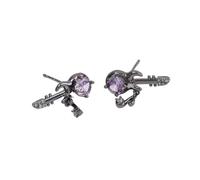 Pendientes De De Guitarra Geométrica Símbolo Musical Con Piedras Espumosas Joyas Tachuelas Para Orejas Casuales A Forma Formal Pierdes Oreja Temática Música Unisex