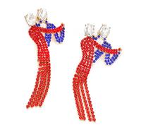 Pendientes de, Declaración elegante de una pareja de baile, 2.68x1.1 pulgadas de diseño liviano de caída para comodidad, elegantes joyas de moda de moda, mujeres y ropa cotidiana