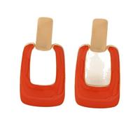 Pendientes de declaración geométricos para mujer-Pendientes colgantes únicos de aleación premium, a la moda y versátiles para uso diario