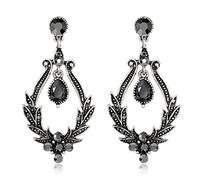 Pendientes de diamantes de imitación para mujer, retro, popular, europeo, para diseño creativo, aretes simples para cartílago