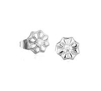 Pendientes de diseño de flores de oro de 14k, aretes de Moissanite, un presente delicado para momentos especiales o seres queridos atesorados
